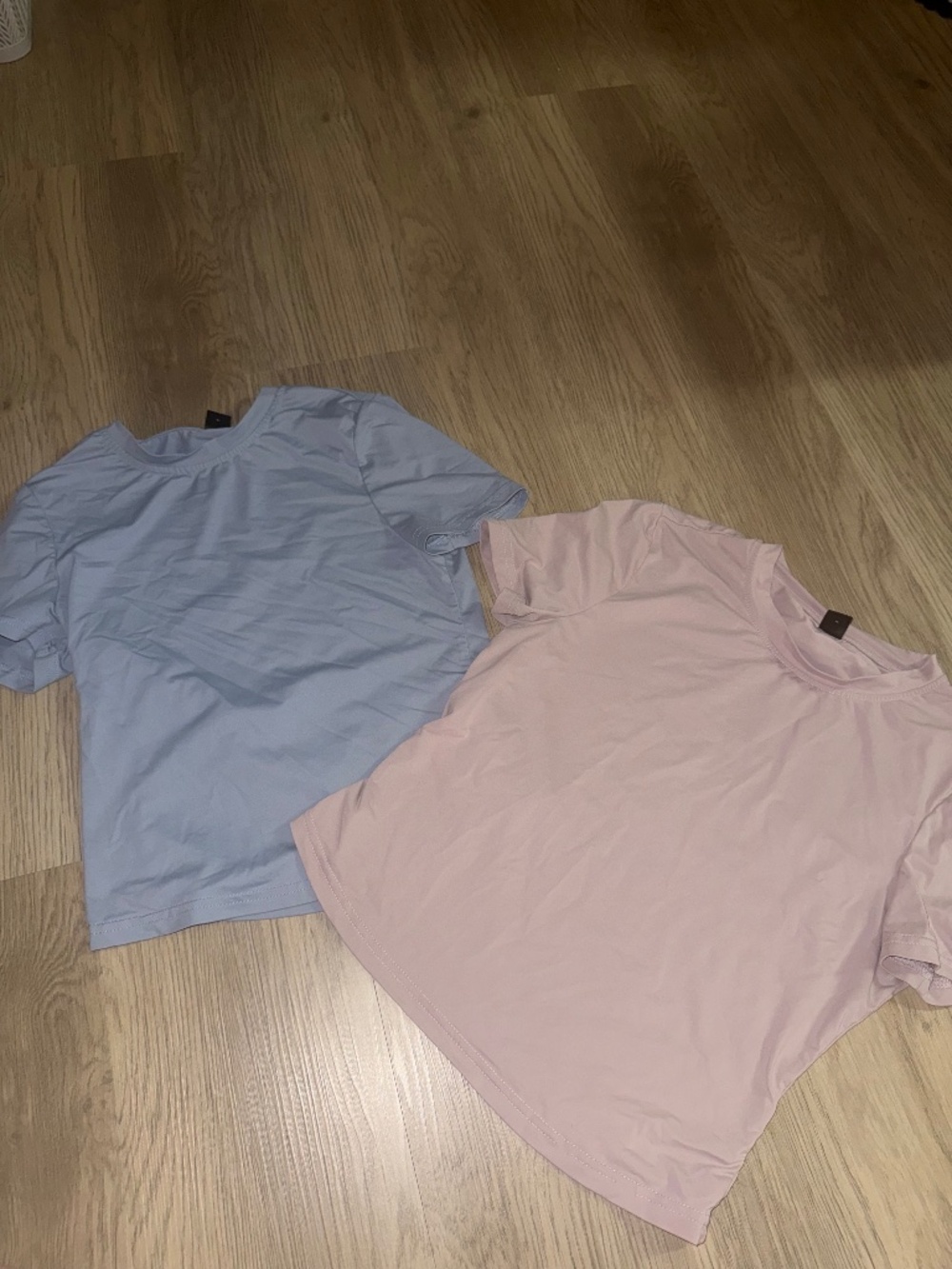 Coquette‎ Pastel Activewear Tee Bundle Pink Blue Soft Girl Athleisure Tops